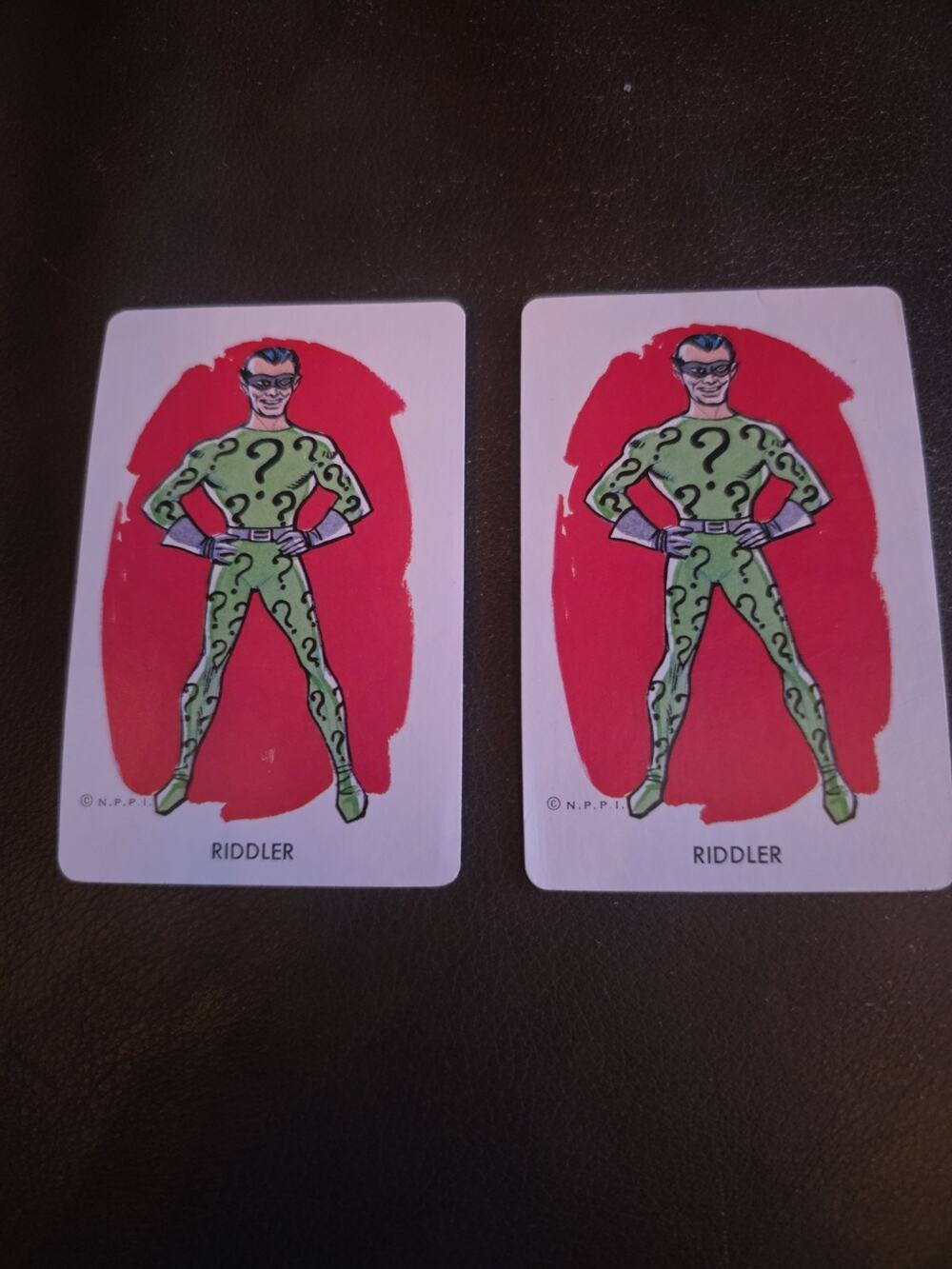 Riddler Playing Cards Lot of 2 DC Comics Batman Villain N.P.P.I.